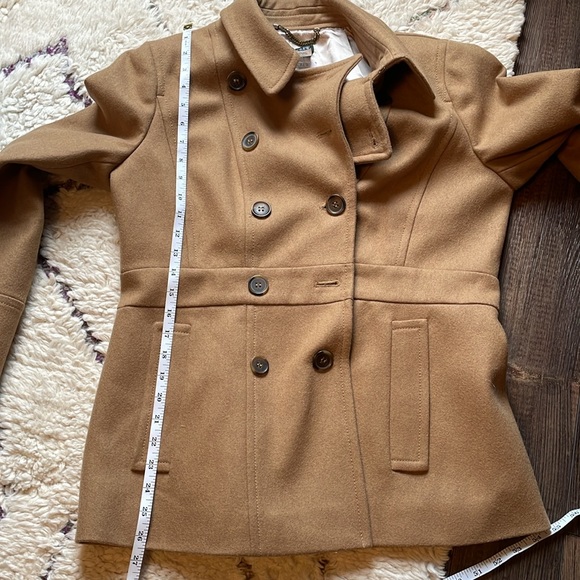 New w/ Tags! J. Crew Wool Blend Pea Coat in Camel Color Size 12 - Picture 11 of 11